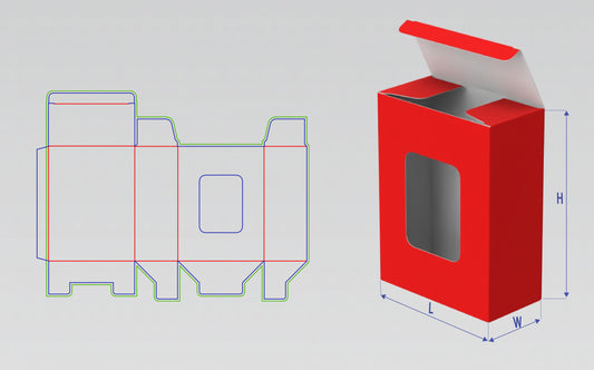 Steckschachtel mit Aussparung